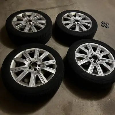 Set of 4 x 255/50/R19 Rims OEM Mercedes + set of 4 x Pirelli winter tires for FREE 5/32 condition go...
