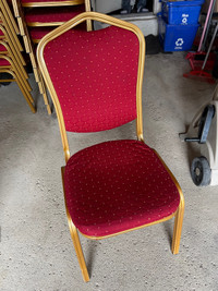 Crown Back Red Banquet Restaurant Chairs