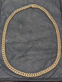 10 carat gold chain cuban style 