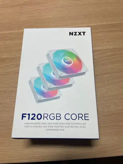 NZXT F120 RGB CORE single case fans, 3 in 1 box. Bought new from Newegg in March. Used for about 2 m...