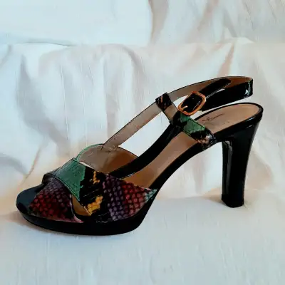 "Amalfi"/Women's Leather MultiColor Shoes,8.5M,Made in Italy,New, View more
