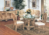 Formal Dining Table Set with 4 Chairs 
