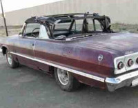 WANTED! 1963 CHEVROLET IMPALA CONVERTIBLE for parts.