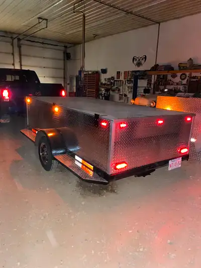 Awesome camping gear trailer can be pull behind suv or motorhome easily 3 different compartment or r...
