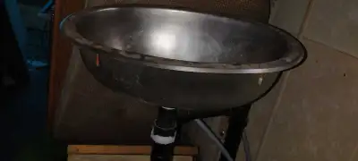 This stainless steel sink is a sturdy option for any camper or small space! Ready to give this sink...