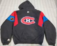 Vintage NHL Montreal Canadiens Starter jacket YOUTH  SMALL