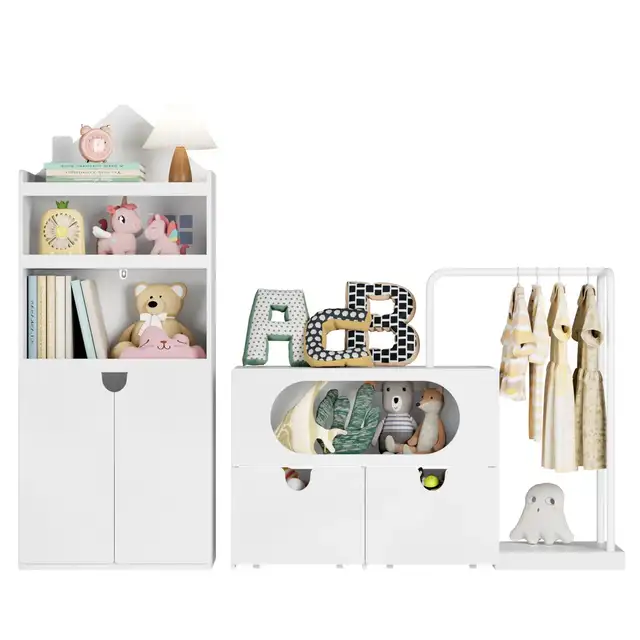 55.9'' H X 69.1'' W Kids Bookcases With 2 Drawers, Castle Roof in Bookcases & Shelving Units in Oshawa / Durham Region - Image 3