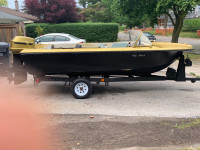 1976 cutter with 115 evinrude and trailer 
