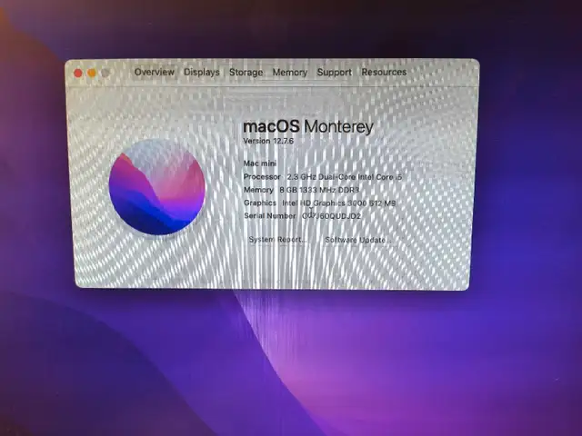 Mac Mini with SSD, Monterey62863266766593121