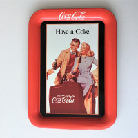 Coca Cola HAVE A COKE Metal Tray 1991
