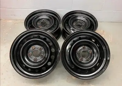 4 - 16" steel wheels In good condition. Bolt pattern; 5 lugs x 114.3mm. Center bore; 66.1mm dia. Fit...