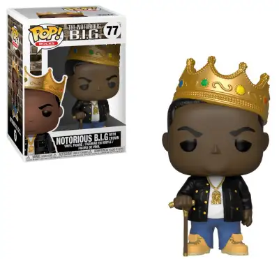 FUNKO POP The Notorious B.I.G. w/ Crown #77 [BRAND NEW], View more