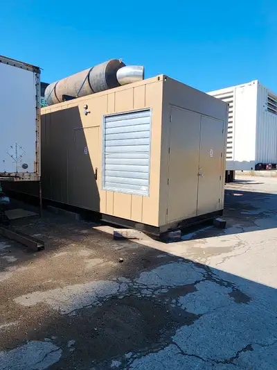 2011 Cummins QSK50G4 diesel generator 1250 kw 600/347 volt 341 hours 10 ft x 30ft insulated sound pr...