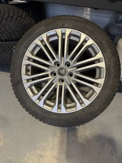 Excellent condition rims and tires OEM Audi rims Nokian Hakapelita winter tires Came of Audi A4 allr...