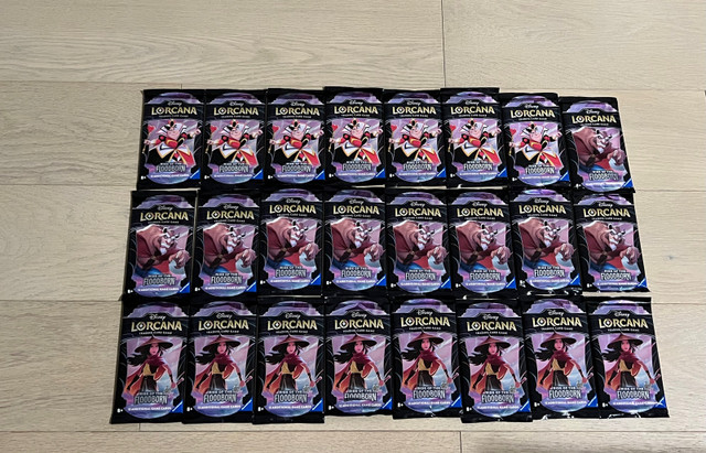 Disney Lorcana TCG Chapter 2 Rise of the Floodborn booster packs in Toys & Games in Vancouver