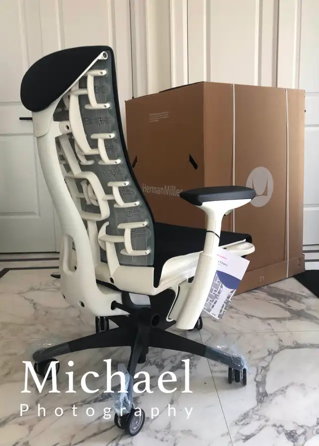Herman Miller White Embody Chair, Brand new sealed in box in Chairs & Recliners in Markham / York Region - Image 6