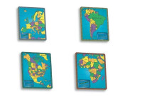 The Continent Puzzles: by A Broader View - 4 Puzzles
