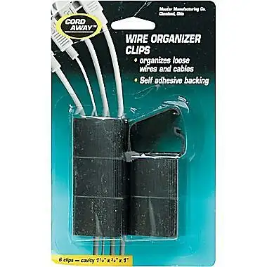 Master Products Cord Away Wire Clips, Self-Adhesive, 6/Pack for in Storage & Organization in Ottawa - Image 2
