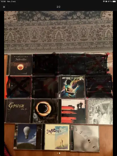 3$ simple cd 5$ double cd Lot pour 15$ Vendu « ;Billy cobam, 2 Queenryche, the mars volta, kinétic e...