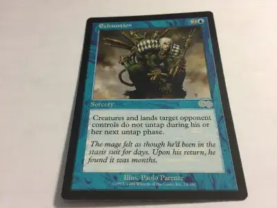 1998 EXHAUSTION #74 Magic The Gathering Urza's saga UNPLYD NM-MT, View more