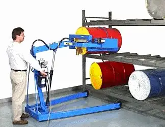 MORSE #405 OMNIBUS-LIFT KARRIER/DRUM RACKER, 800 lb CAPACITY. 1 MAN OPERATION, MOVE OR LIFT DRUMS VE...
