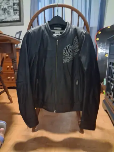 Ladies Leather Harley Jacket, View more