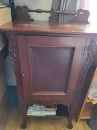 Vintage Wooden Music Cabinet