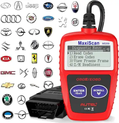 BRAND NEW Car OBD2 (OBDII) Scanner/Reader/Reset Tool for $25. Read fault codes and reset/clear Check...