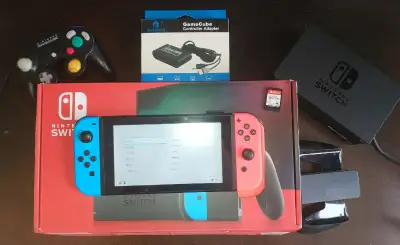 Nintendo Switch + Gamecube Controller & Adptr, View more