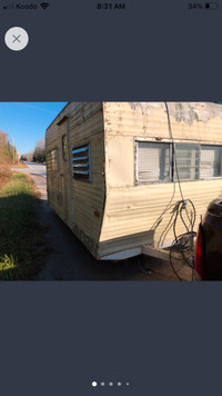 1967 rocket 15’ retro camper trailer park travel bunkie office