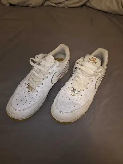 Nike Air Force 1 Low White & Gold – Men’s Size 12 – DV0788-104, View more