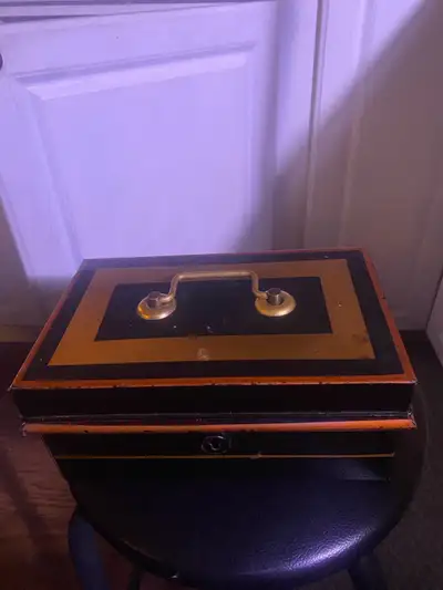 Antique cash box, View more