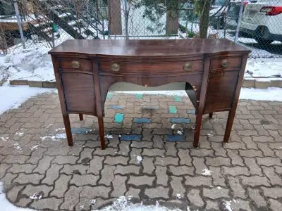 buffet en Acajou massif plaqué Acajou, View more