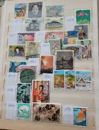 100 Japan postage stamps 