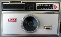 vintage 35mm film camera, Kodak Instamatic 104, $5