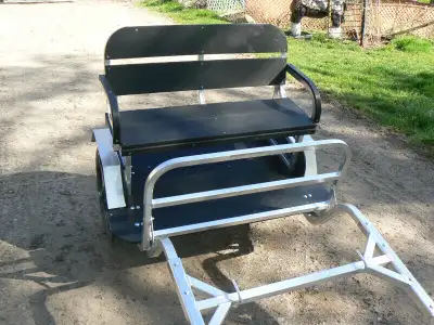 Item # M-282 - new easy entry aluminum mini cart - light weight ( easy to pull) and strong - Made in...