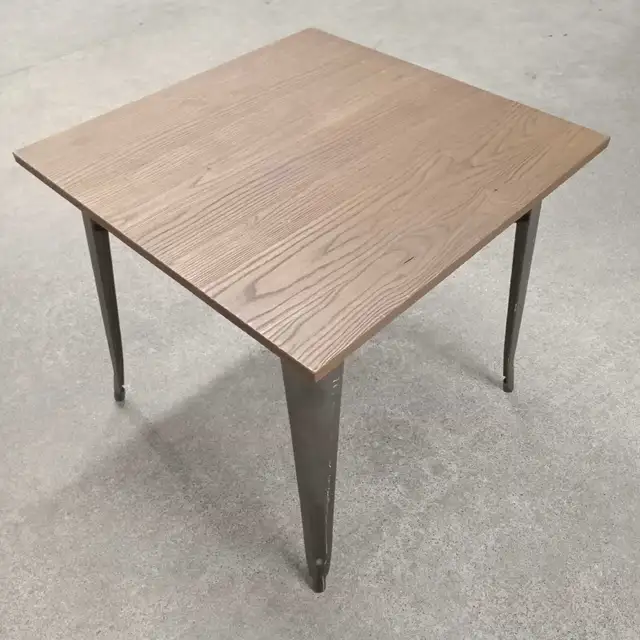 FDW Dining Table Heavy Duty Outdoor Metal Wood Bar Kitchen in Patio & Garden Furniture in City of Toronto - Image 2