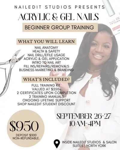 acrylic and gel nail training course , View more