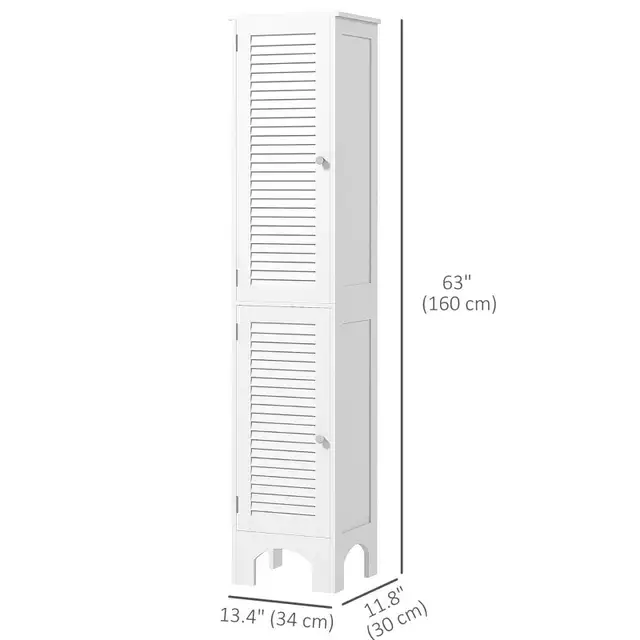 Beautiful narrow Bathroom Cabinet, Tall Bathroom Storage Cabinet in Storage & Organization in Markham / York Region - Image 4