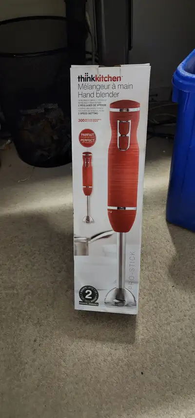 New Think Kitchen Pro Stick Hand Blender/mixer- Red, View more