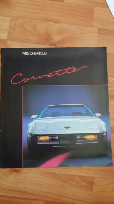 1985 Chevrolet Corvette Brochure.I do not ship
