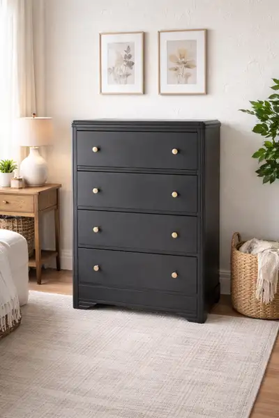 Solid Wood 4-Drawer Dresser, View more