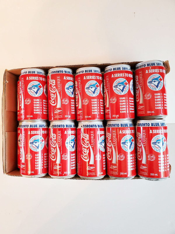 Toronto Blue Jays Coke Cans: 1992 World Series Ed: Fort Erie in Arts & Collectibles in St. Catharines - Image 4