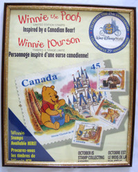 WINNIE the POOH /POSTES CANADA/ DISNEY 25e ANNIVERSAIRE  c.1996