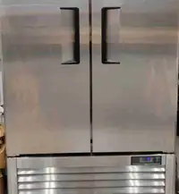 Commercial double door fridge