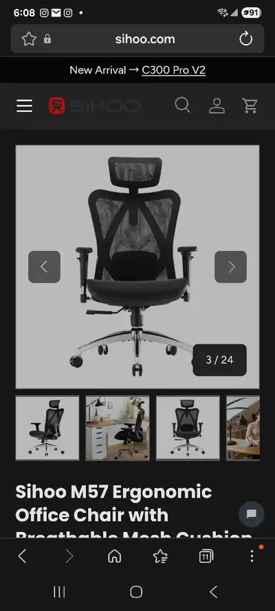 Sihoo M57 Ergonomic Office Chair  New, View more