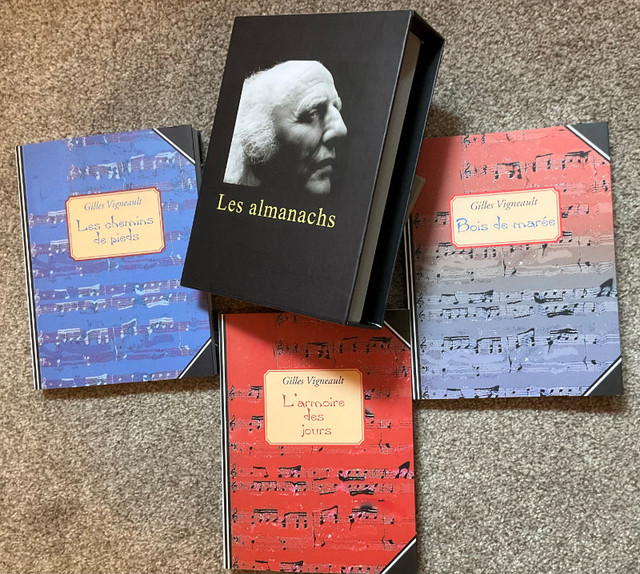 Gilles Vigneault - Les 3 Almanachs - RARE! dans Essais et biographies  à Sherbrooke