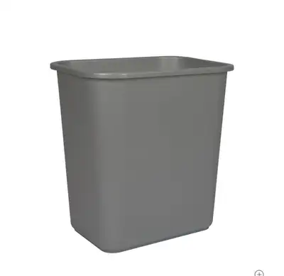 Staples Medium Gray Waste Baskets – Brand New – , View more