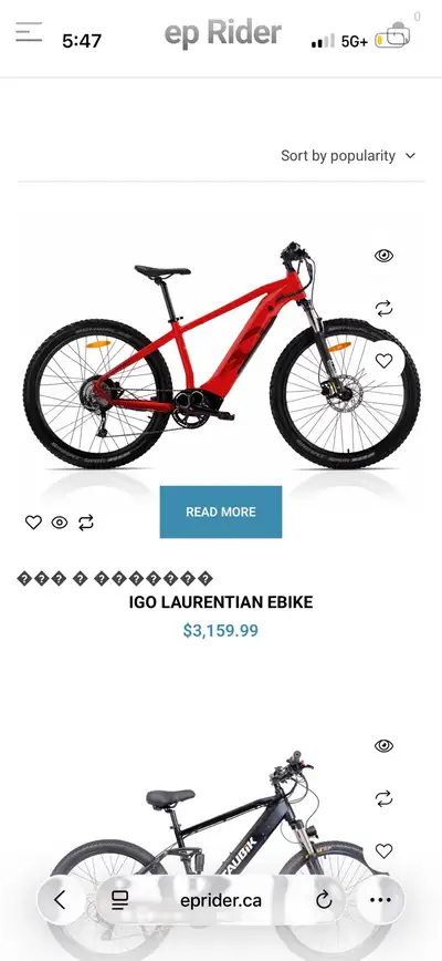 iGO Laurentian ebike , View more