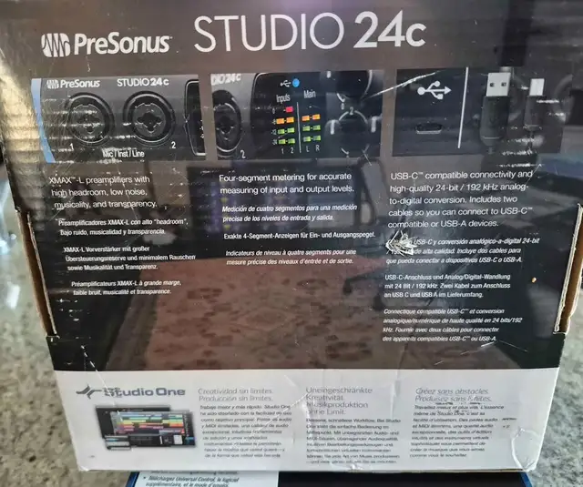 PreSonus Studio 24C Audio Interface in Pro Audio & Recording Equipment in Strathcona County - Image 7